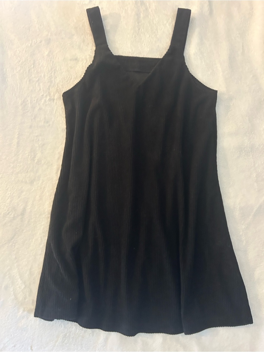 wild fable Black Ribbed Mini Slip Dress
